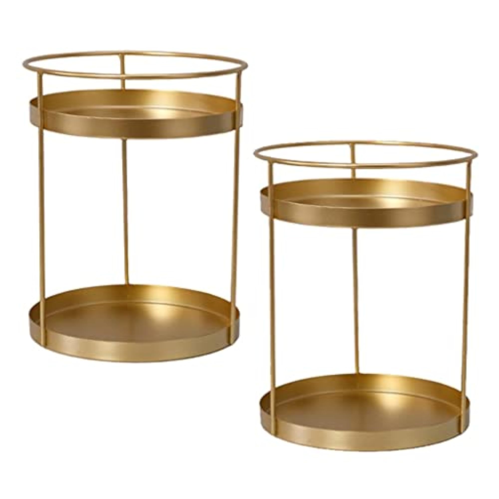 Metal Makeup Organizer Rack for Perfume and Lipsticks, Double Layers